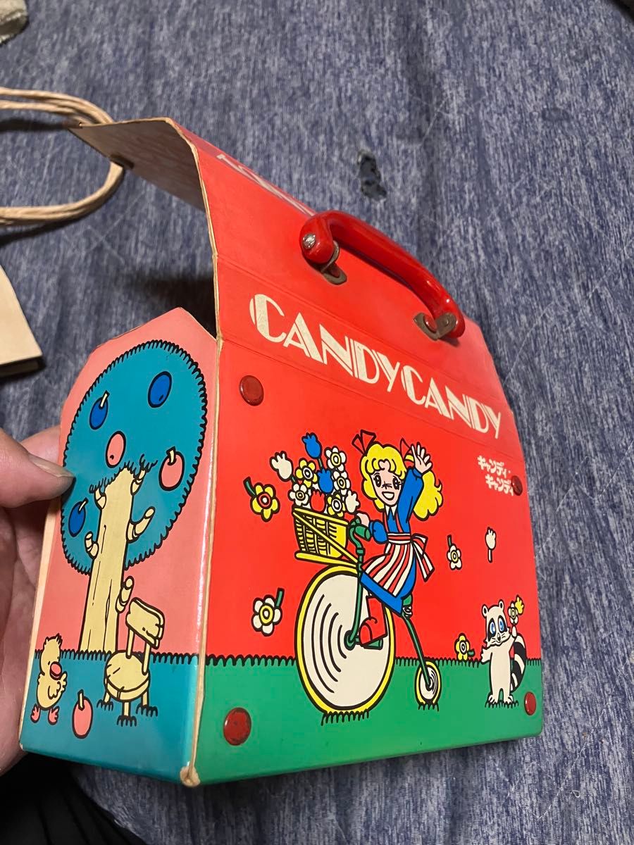 超希少 昭和レトロポピー製 キャンディ・キャンディ 紙製 ミニトランク