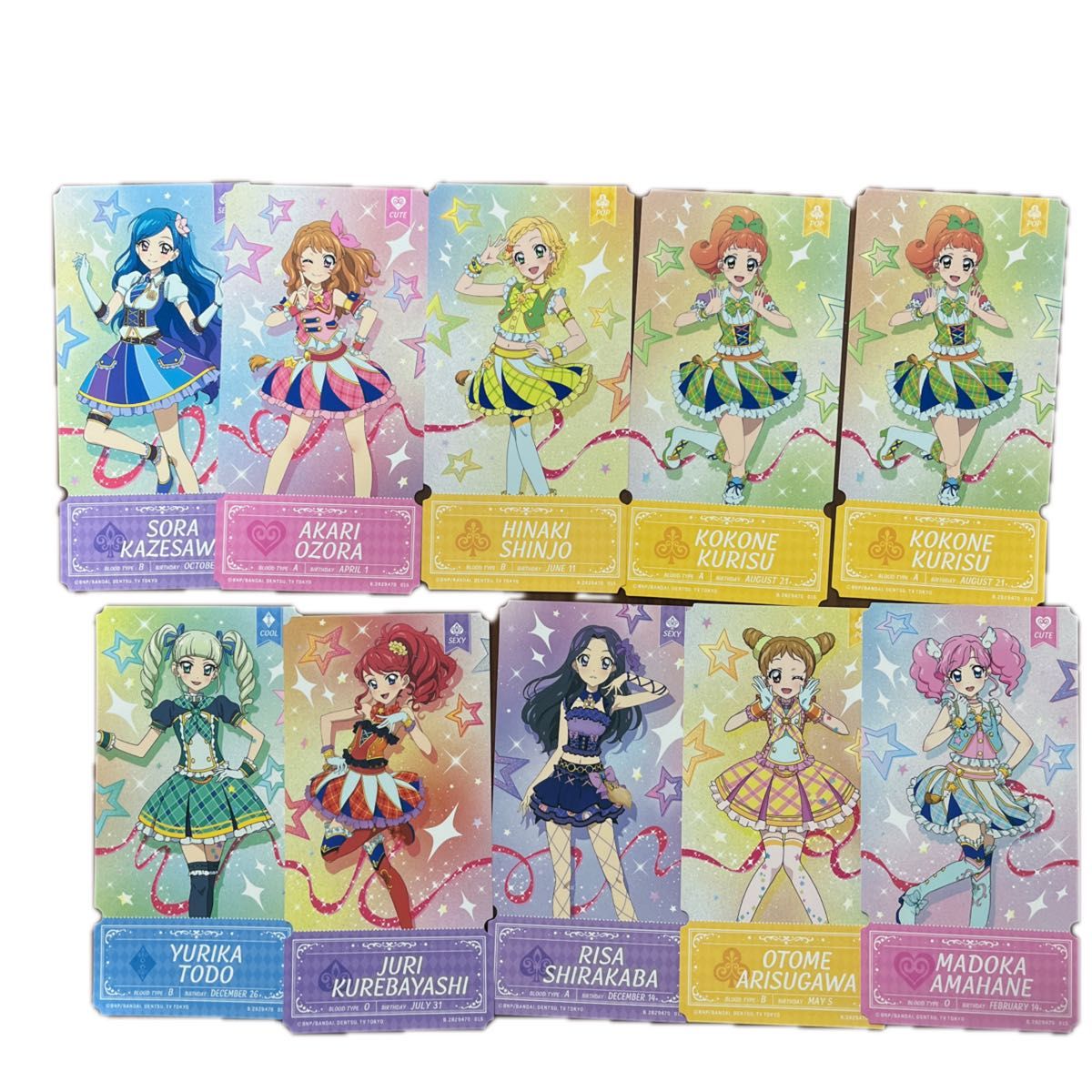 アイカツ チケットライクコレクション カード 10枚セット まとめ売り