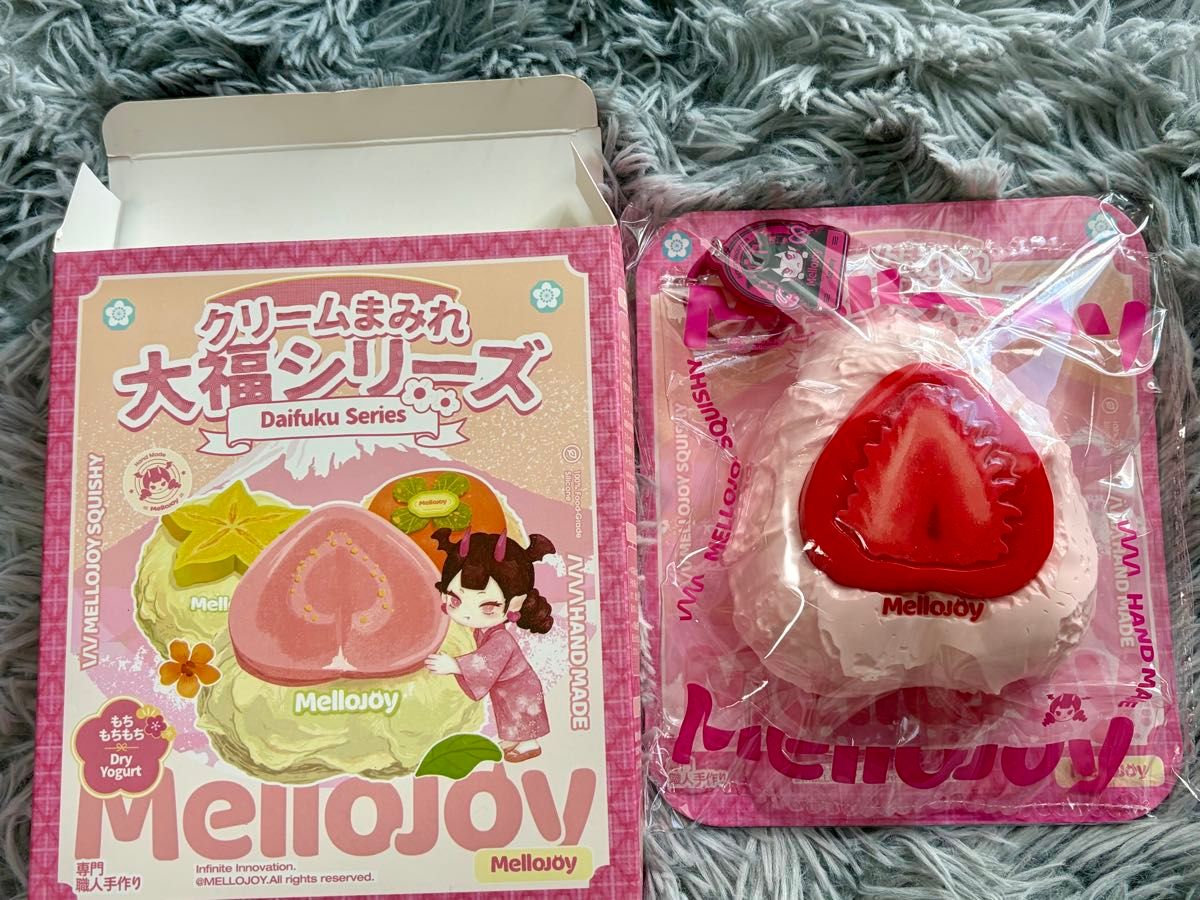 メロジョイ mellojoy スクイーズ 大福シリーズ いちご ストロベリー