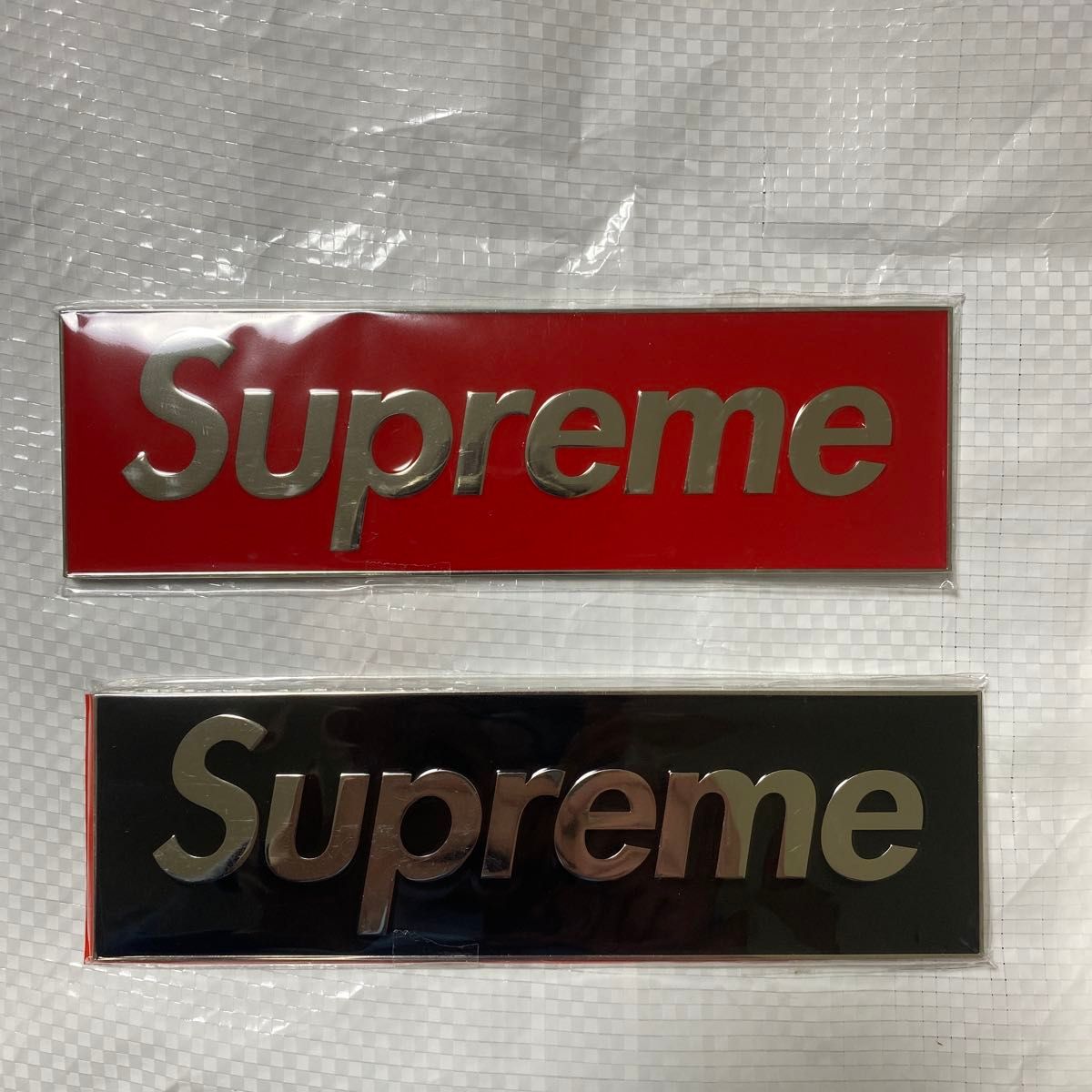 Supreme Box Logo Car Emblem シュプリーム カー エンブレム レッド