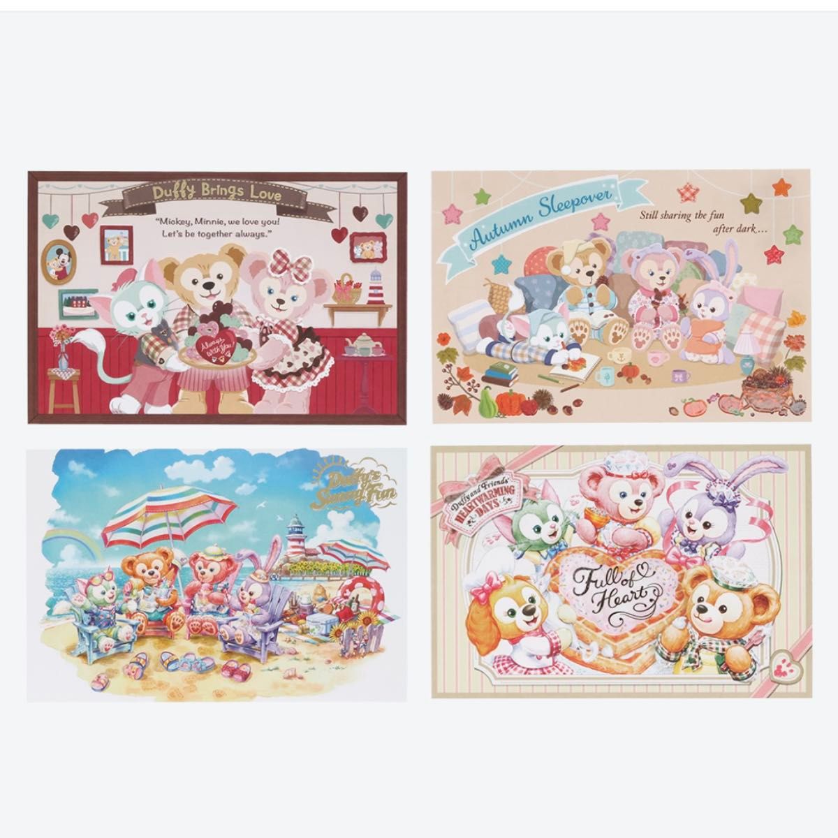 ダッフィー ポストカード21枚ケース付 20周年 マイメモリーズウィズ