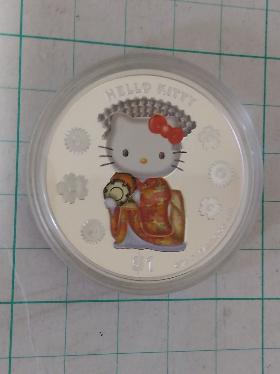 純銀99 9% x 31 1g x 3枚】キティ 30周年記念 歌舞伎 KABUKI 銀貨