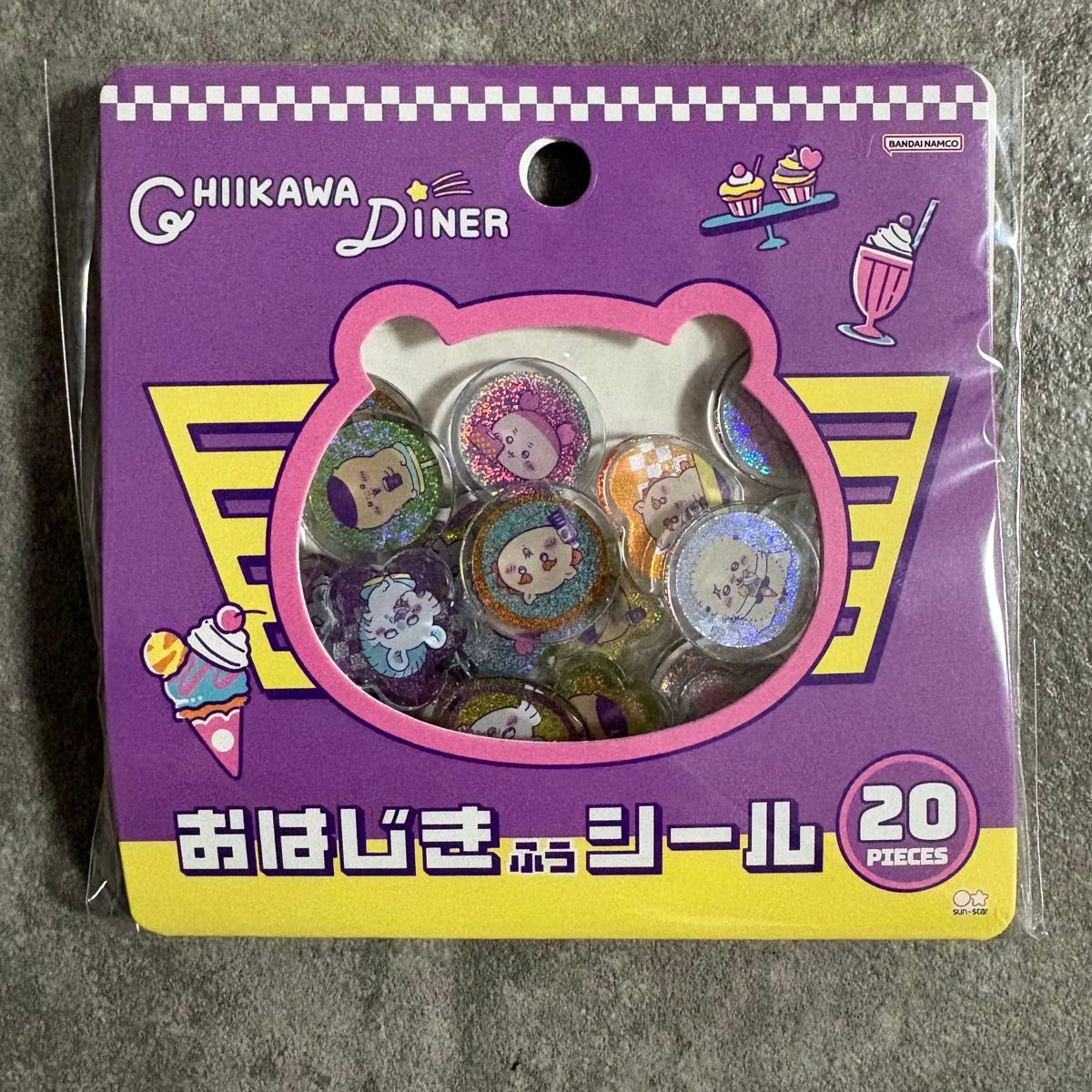 ちいかわ おはじきふうシール おはじきシール DINER CHIIKAWA おはじき