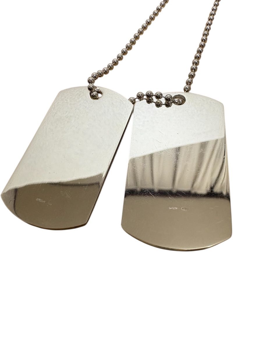 GUCCI ドックタグ ネックレス ボールチェーン シルバー 2連 グッチ