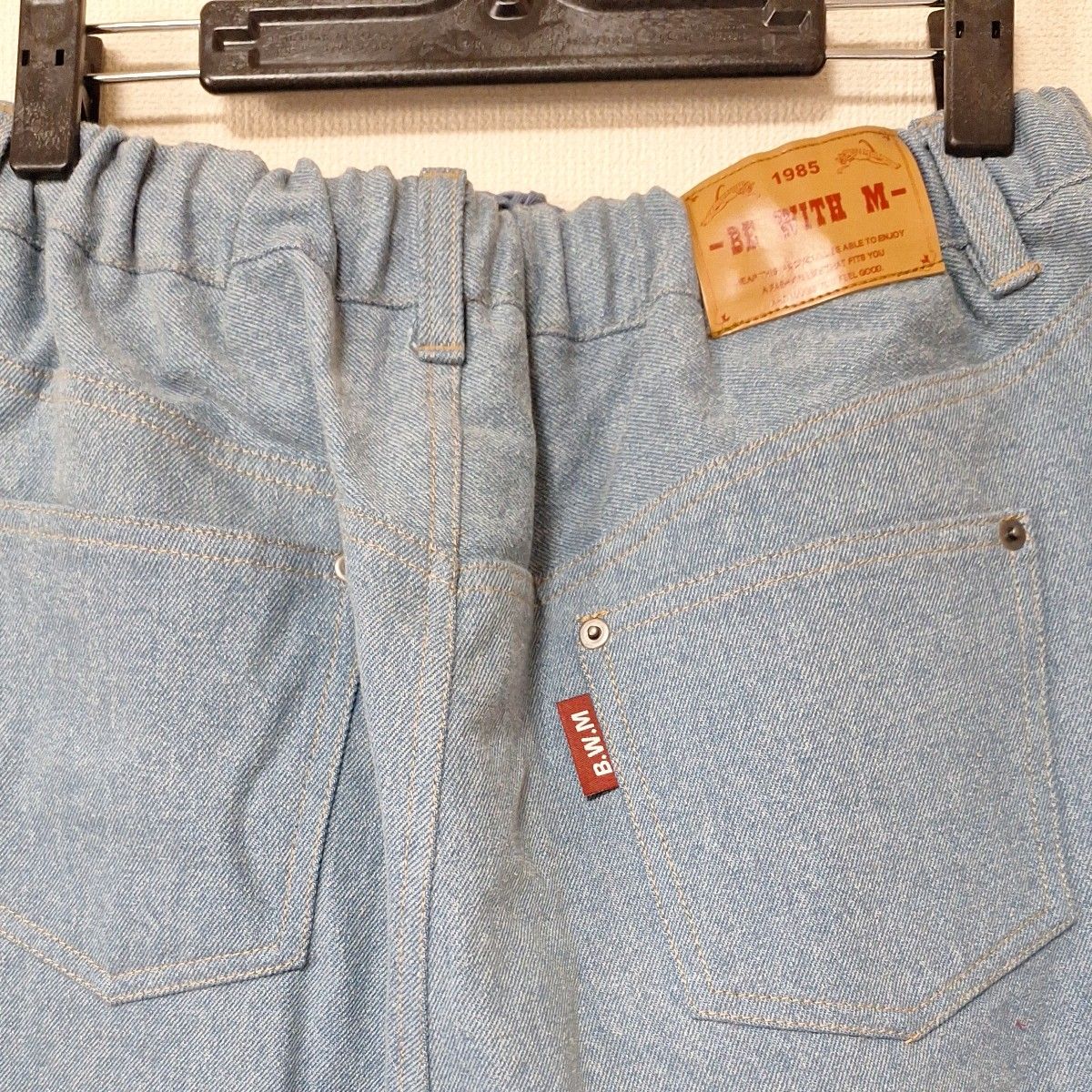 ニコアンド niko and… misayo デニムパンツ Lサイズ ツートーンカラー