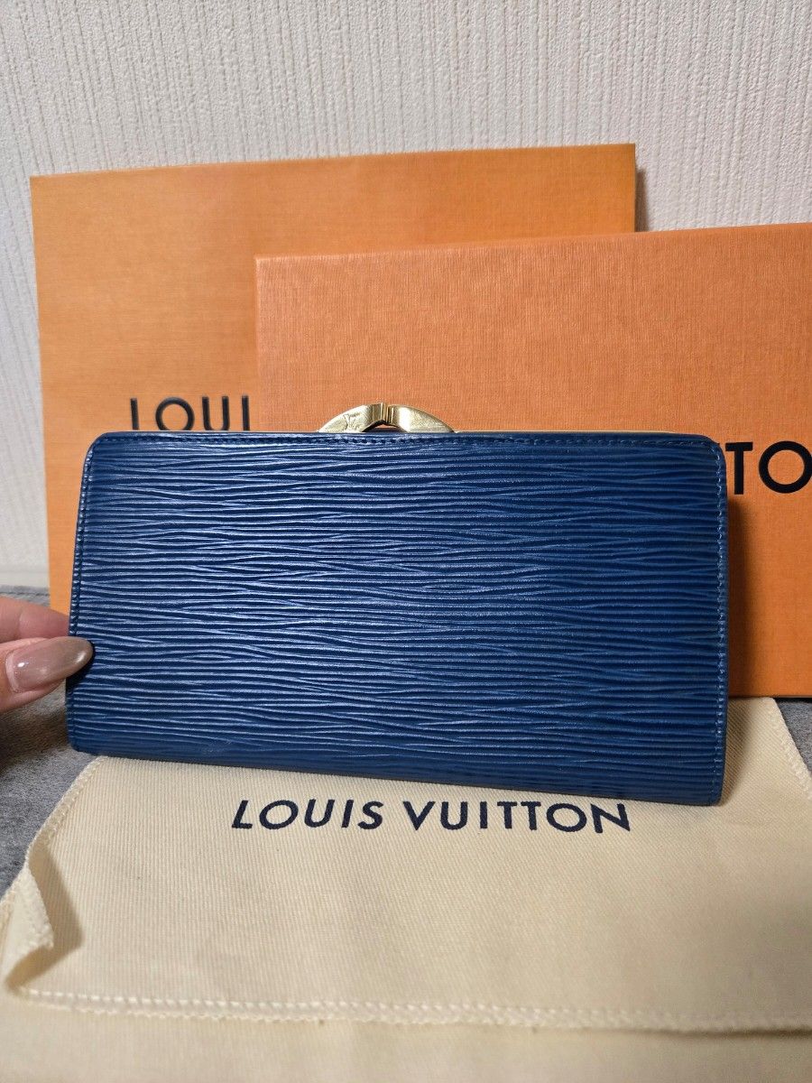 美品 LOUIS VUITTON ルイヴィトン エピ がま口 二つ折り長財布｜Yahoo