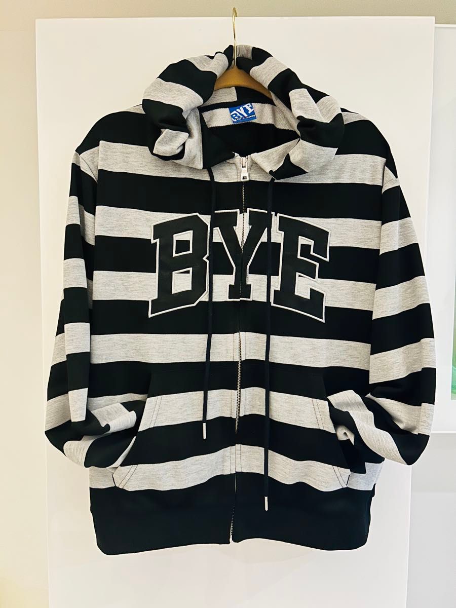 25AW bye jeremy ZIP UP HOODIE ボーダー パーカー/HOODED｜Yahoo