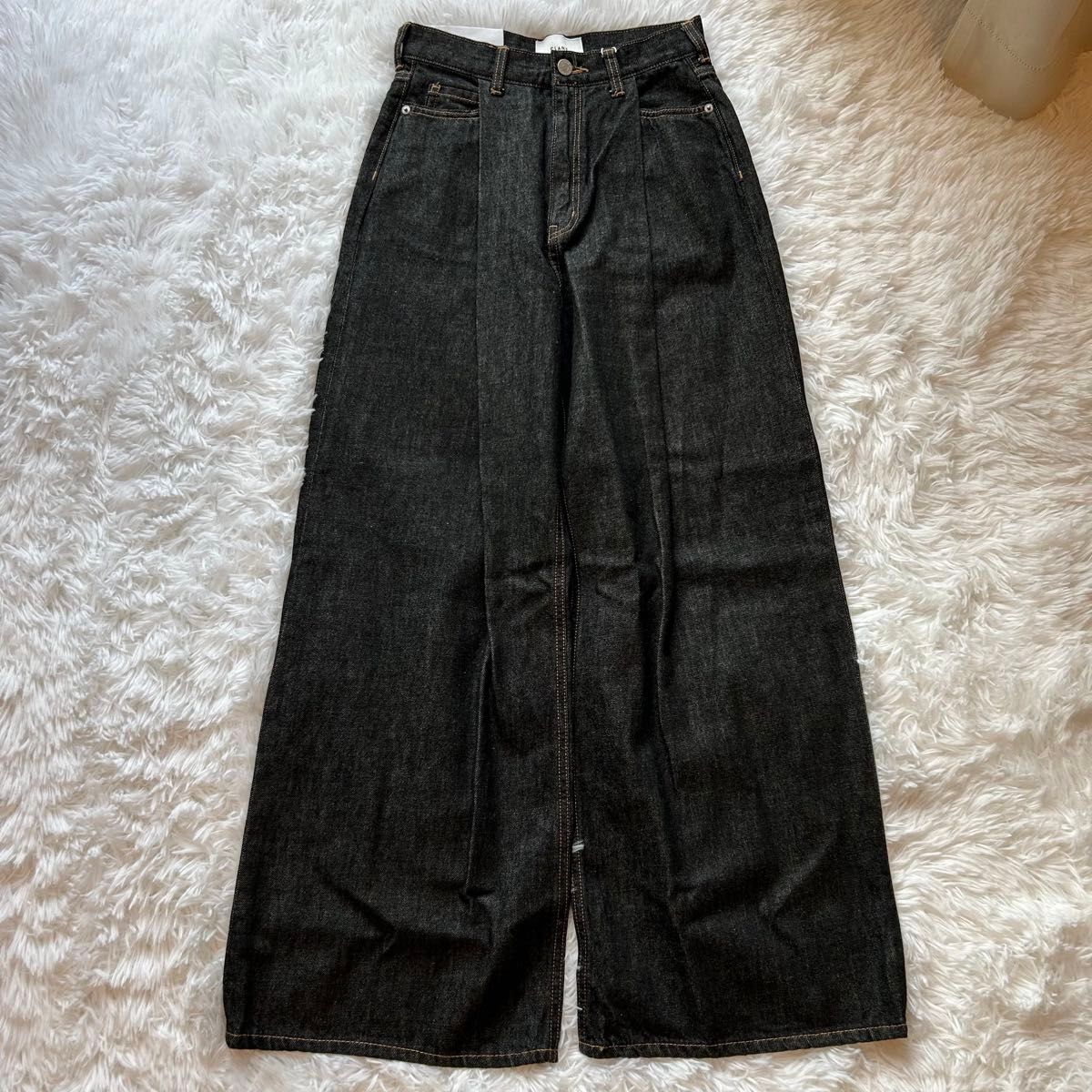 広瀬すず×CLANE TUCK WIDE DENIM PANTS デニムサイズ1｜Yahoo!フリマ