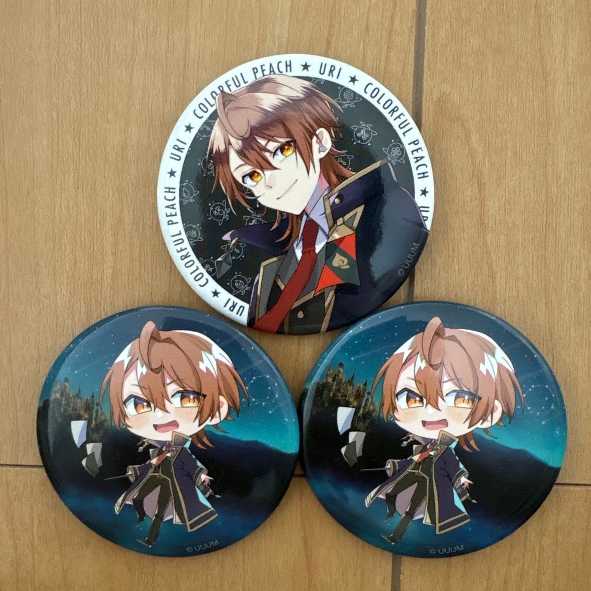 からぴち カラフルピーチ うり アニメイト 魔法学園 缶バッジ 星降る
