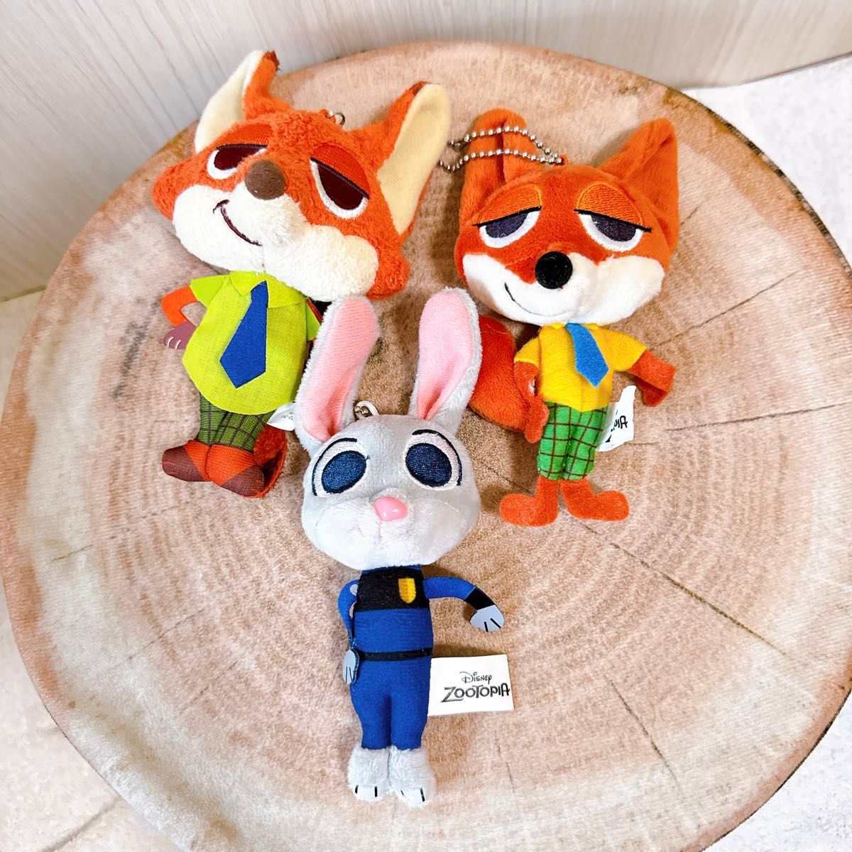 ズートピア ジュディ ニック マスコット ボールチェーン キーホルダー