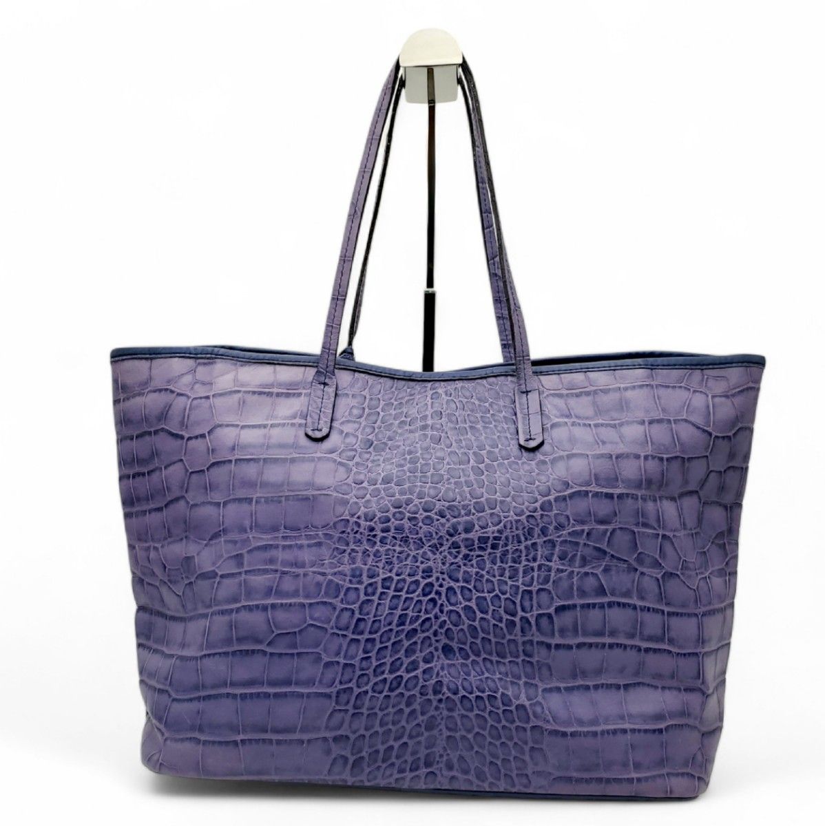 フルラ トートバッグ ショルダーバッグ クロコ型押し A4収納可能 大