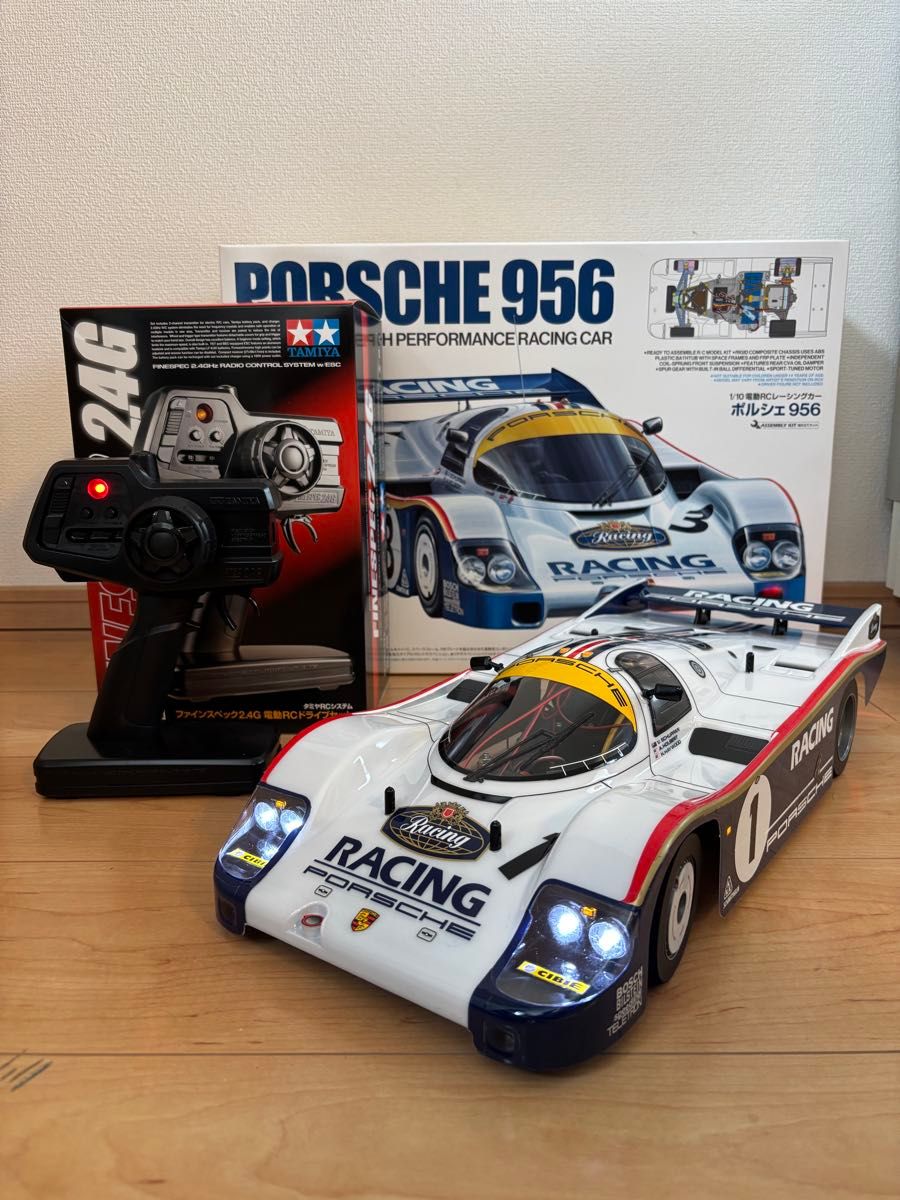 新品 LED15灯 フルベアリング 】タミヤ 1/10RC ポルシェ956 完全フル