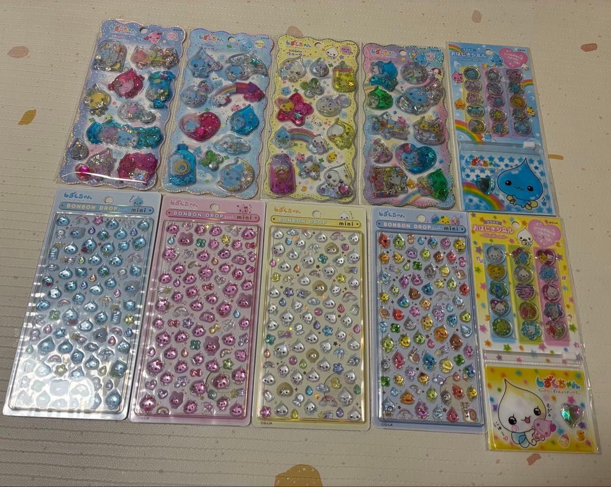 しずくちゃん ボンボンドロップシール ウォーターシール おはじき
