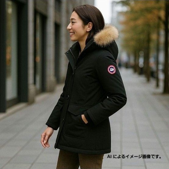 CANADA GOOSE カナダグース ブロンテパーカ XS 黒 ファー 2603JL