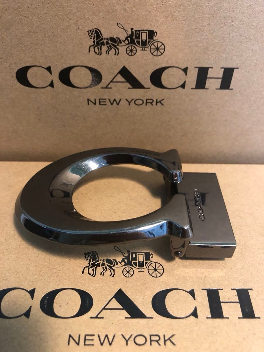 セール COACHコーチ新品正規品リバーシブルレザーベルト 回転バックル2