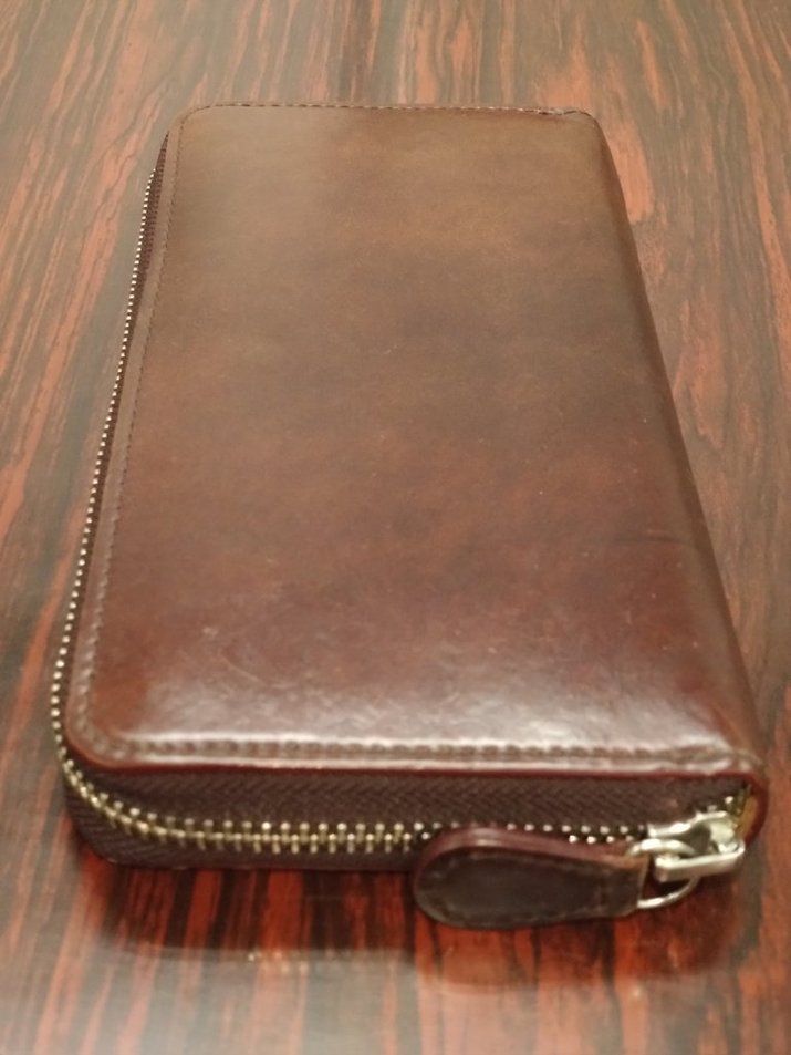GANZO CORDOVAN ガンゾ 長財布 コードバン ラウンドファスナー ダーク