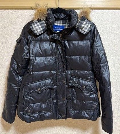 BURBERRY バーバリーブルーレーベル ダウンジャケット ファー付き