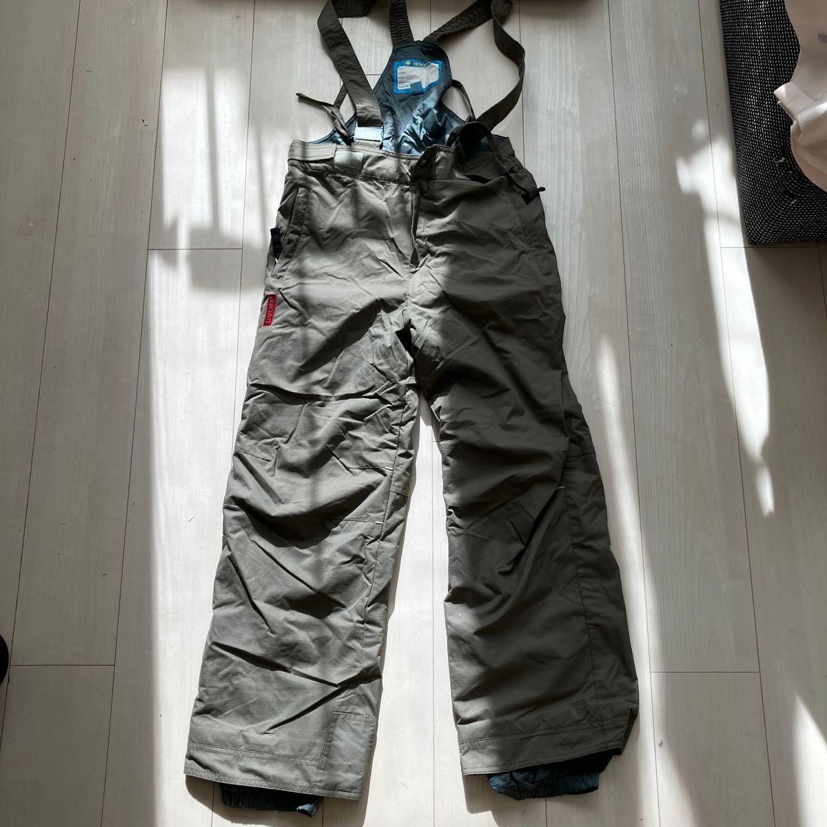 スノーボード スキーウェア 上下セット チェック柄 ファー付き