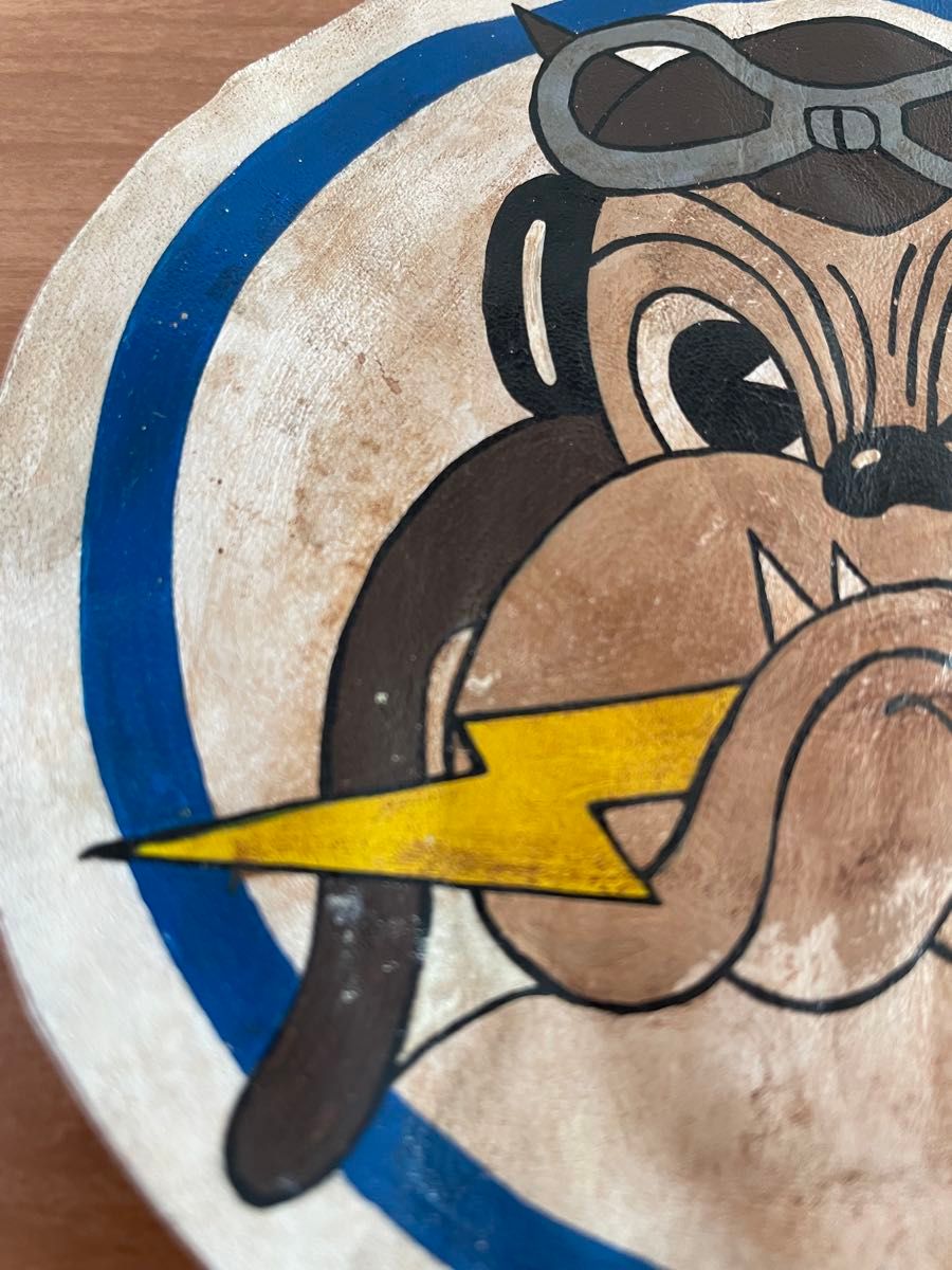 スコードロンパッチ レザー ワッペン ジャケットカスタム バズ