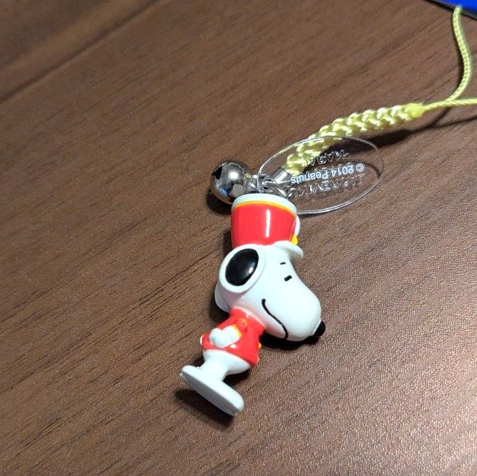 激レア】美品 2014年製 USJ限定 スヌーピー 兵隊 鈴 根付 ストラップ