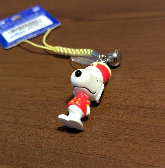 激レア】美品 2014年製 USJ限定 スヌーピー 兵隊 鈴 根付 ストラップ