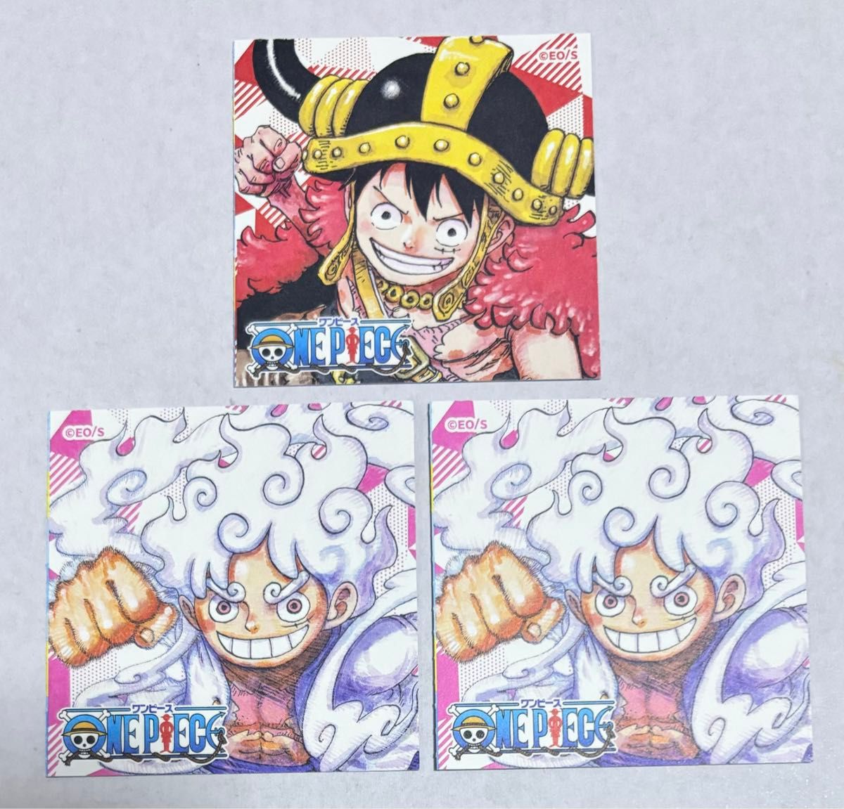 集英社ナツコミ ツインステッカー 【ワンピース ONEPIECE ルフィ