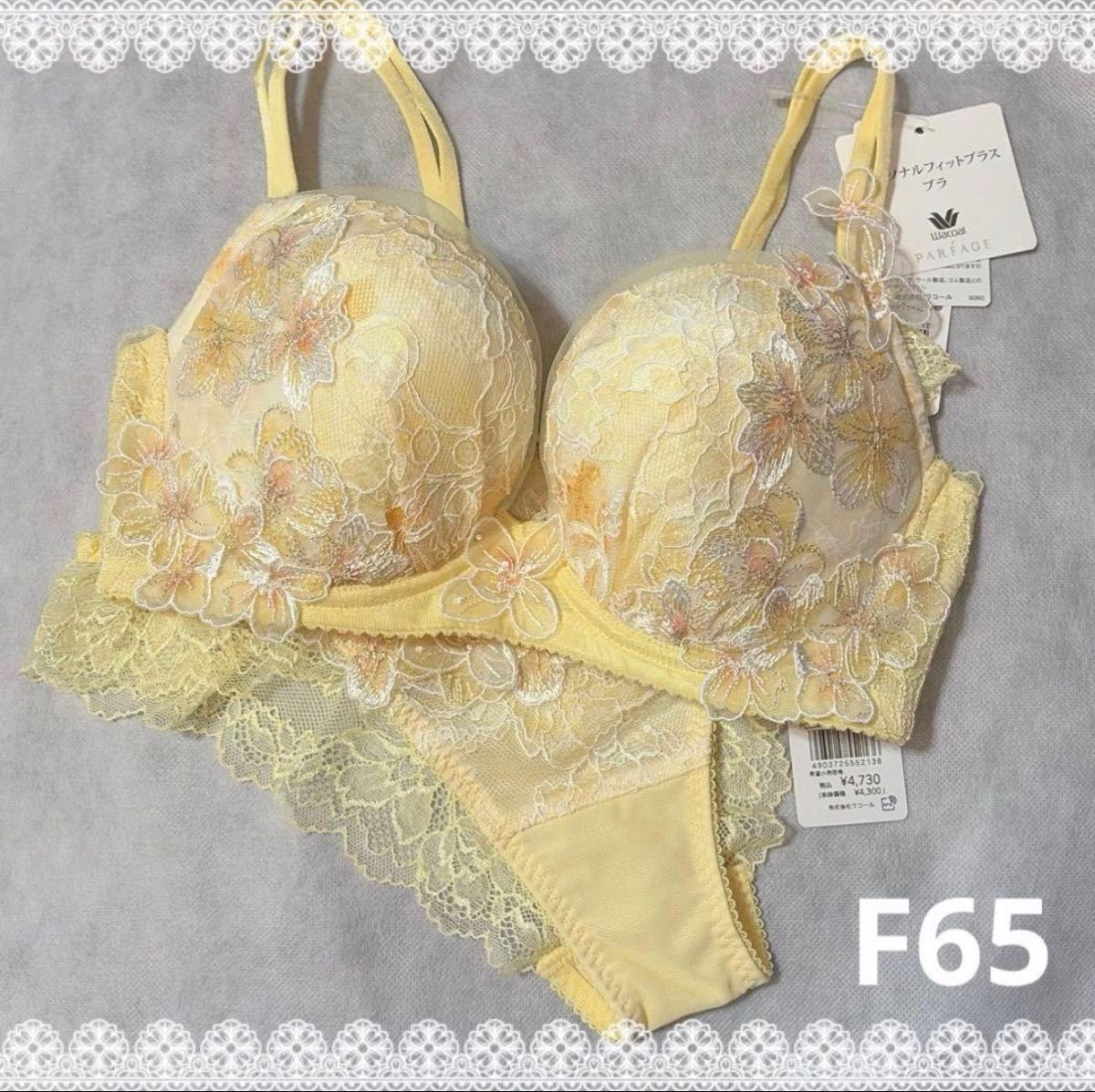 ワコール パルファージュ パーソナルフィットプラスブラ＆ソング F65