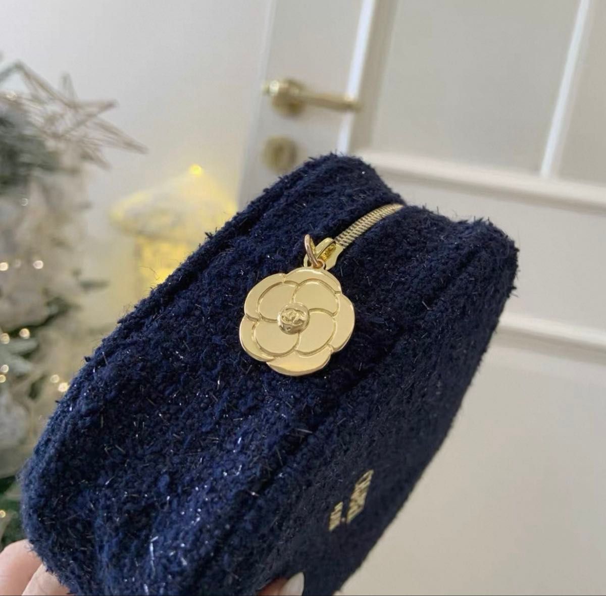 大人気 ノベルティ シャネル 2025 ホリデー クリスマス ポーチ 箱付き