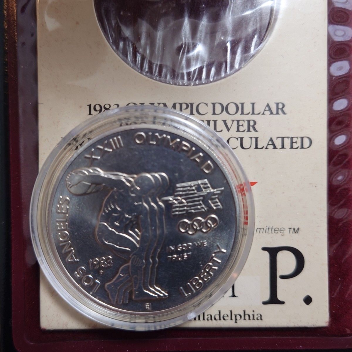 1983年 アメリカ銀貨 ロサンゼルスオリンピック記念銀貨 silver900