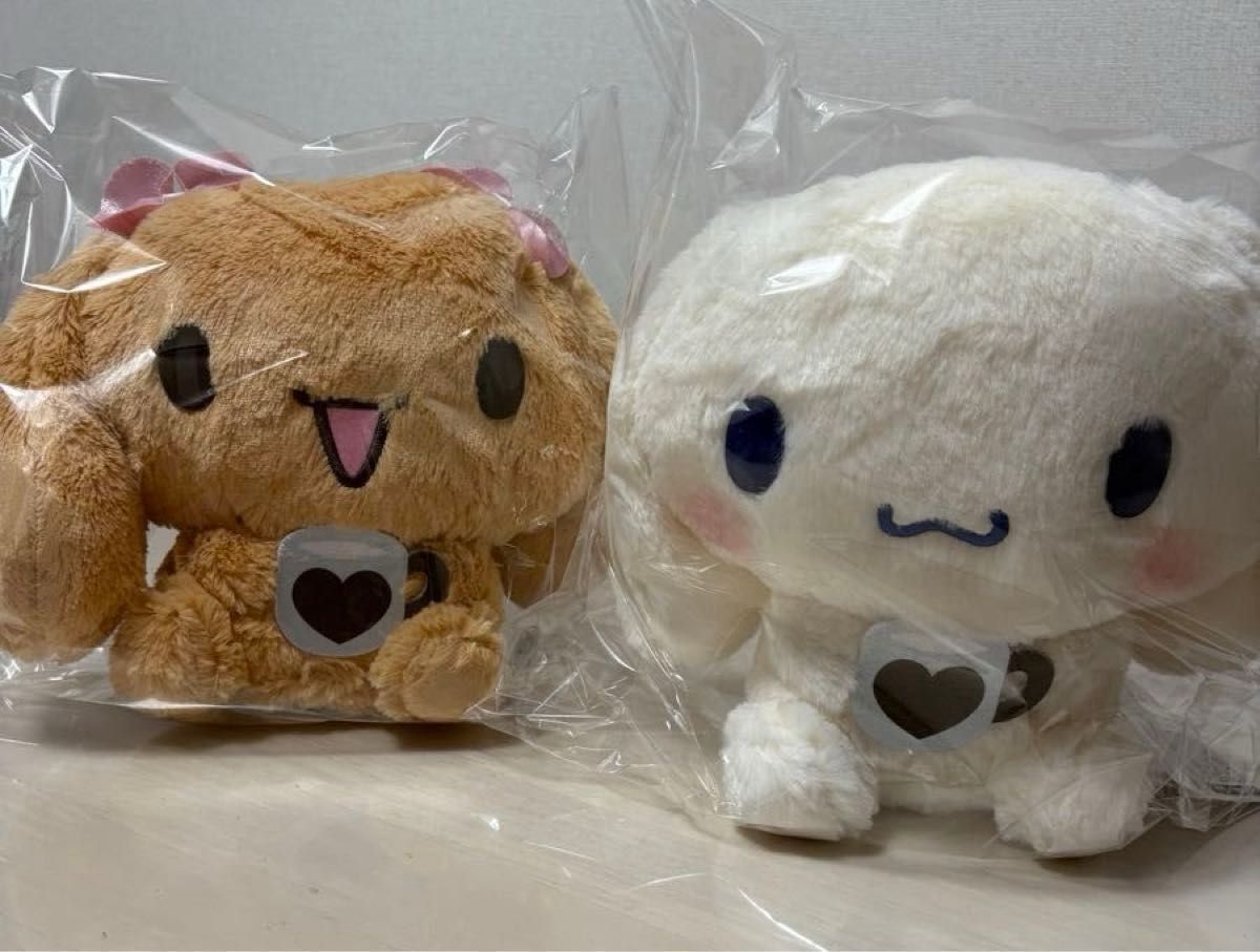新品タグ付き】シナモロールカフェカラーBIGぬいぐるみモカかわいい