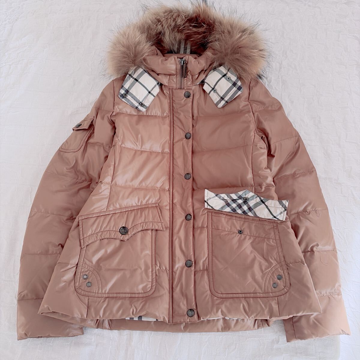 バーバリーブルーレーベル M 美品 BURBERRY BLUE LABEL ダウン