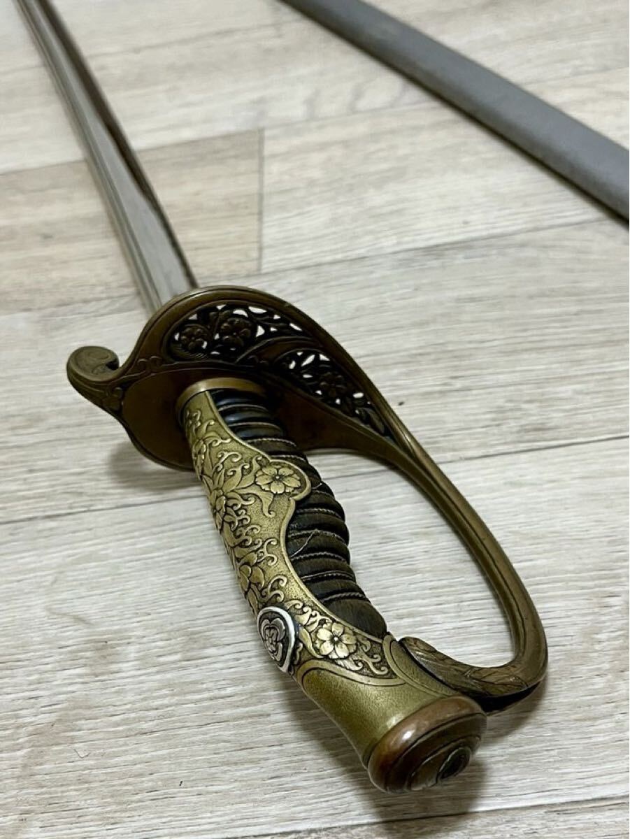 模造刀】サーベル/長刀/指揮刀/軍刀/旧日本軍/陸軍/日本刀/美品/状態