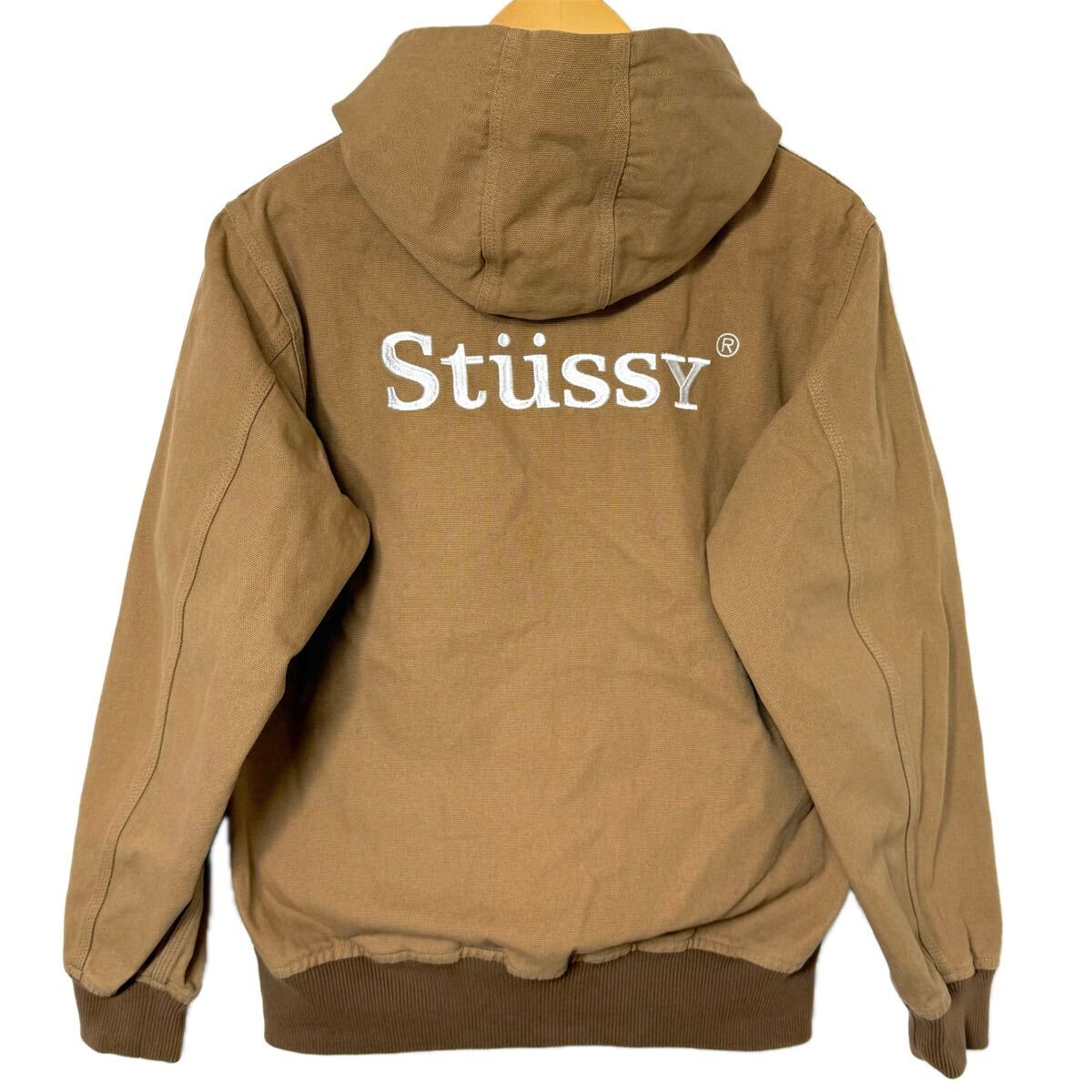 STUSSY ステューシー ロゴ 刺繍 ダック生地 アクティブ ジャケット