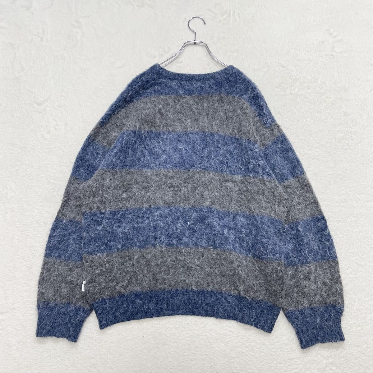 美品】Perushu ペルーシュ 23AW MLB モヘアタッチボーダーニット