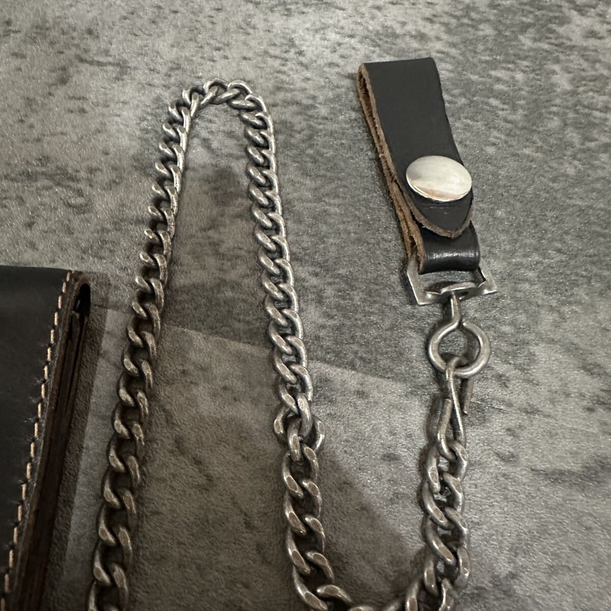極上品 RRL レザーウォレット ウォレットチェーン 財布 ラルフローレン