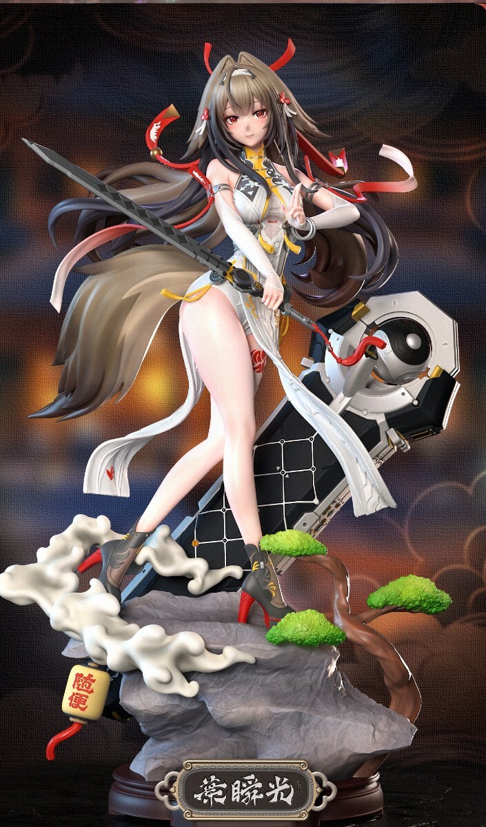 フィギュア ガレージキット ZZZ ゼンレスゾーンゼロ 葉瞬光 美女 1/7