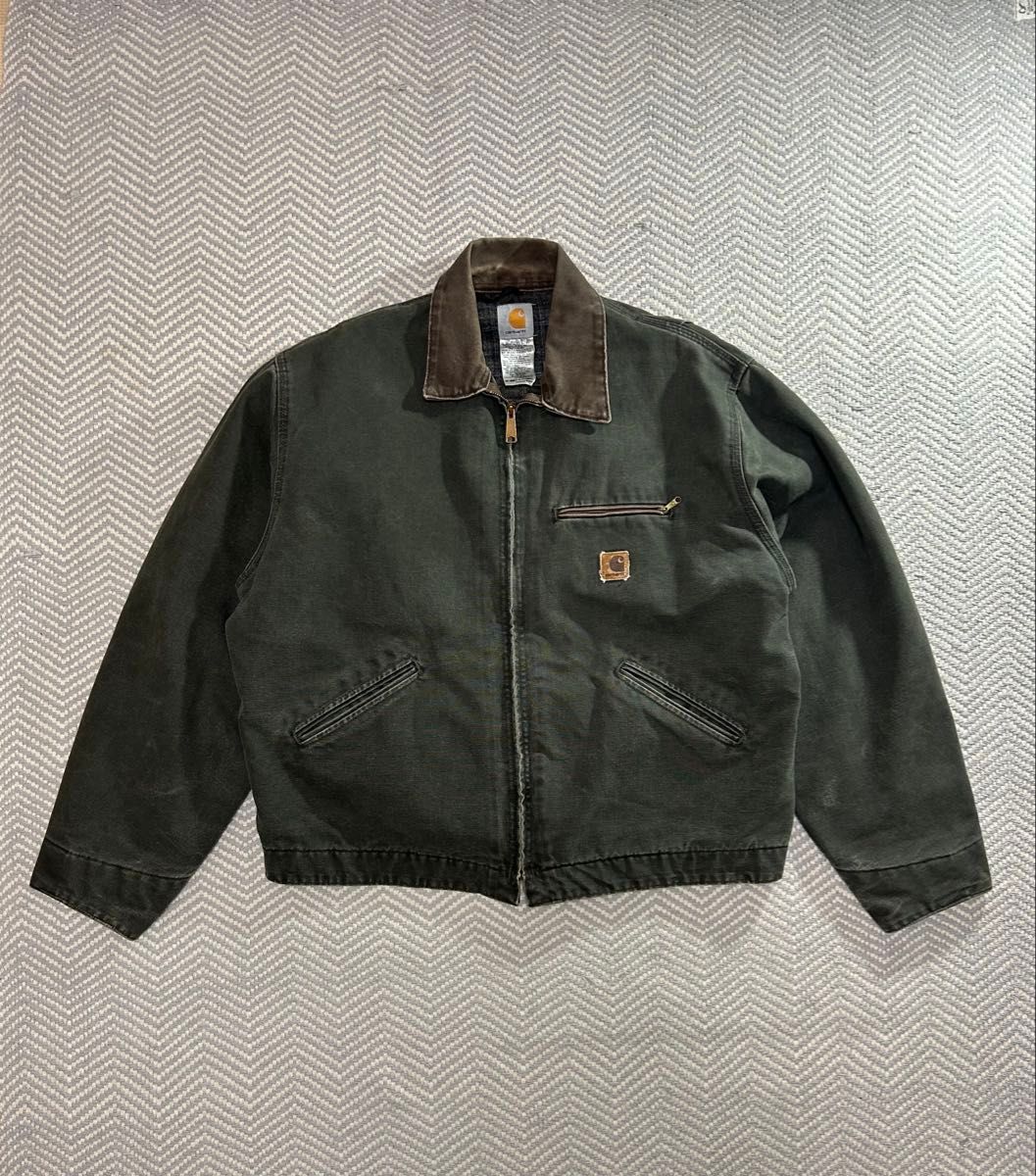 Carhartt デトロイトジャケット usa製 モスグリーン XL｜Yahoo!フリマ