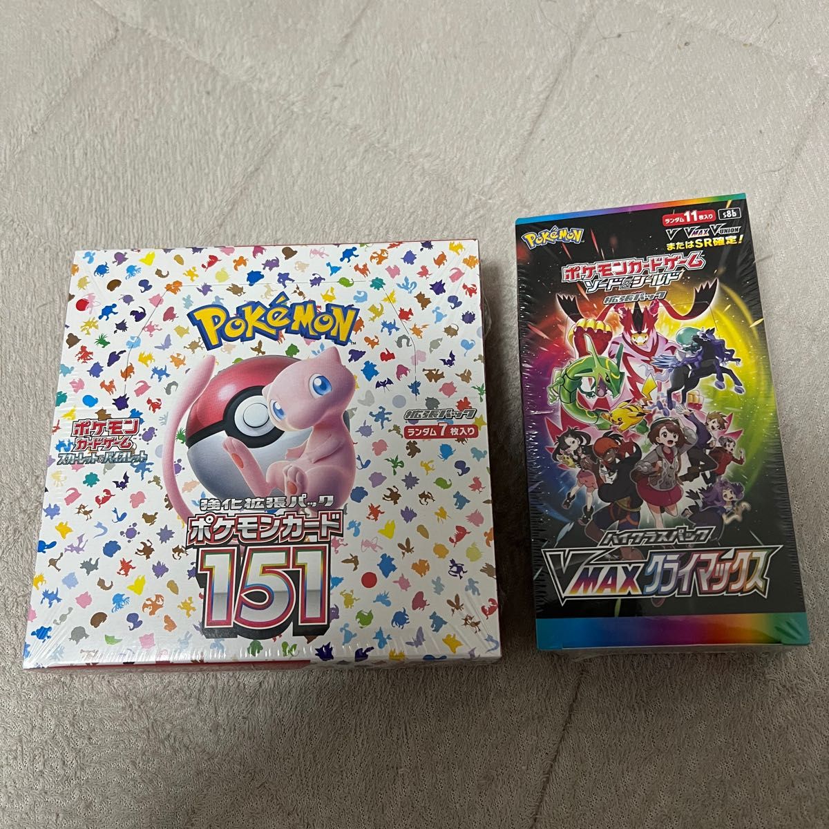 ポケモンカード 151 VMAXクライマックス 未開封BOX シュリンク付き 2点