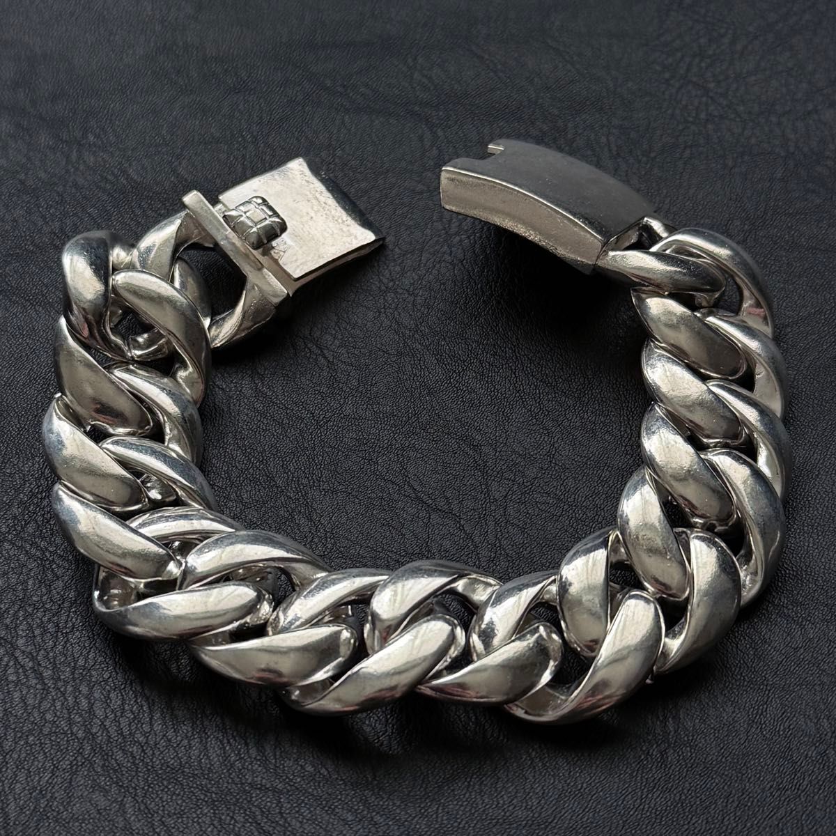 シルバー925刻印あり 極太 喜平チェーン ネックレス ヴィンテージ