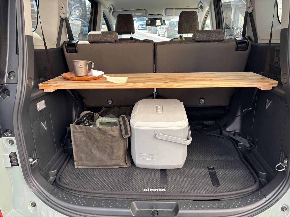 新型シエンタ10系専用 ラゲッジボード 杉無垢材 車中泊テーブル｜Yahoo