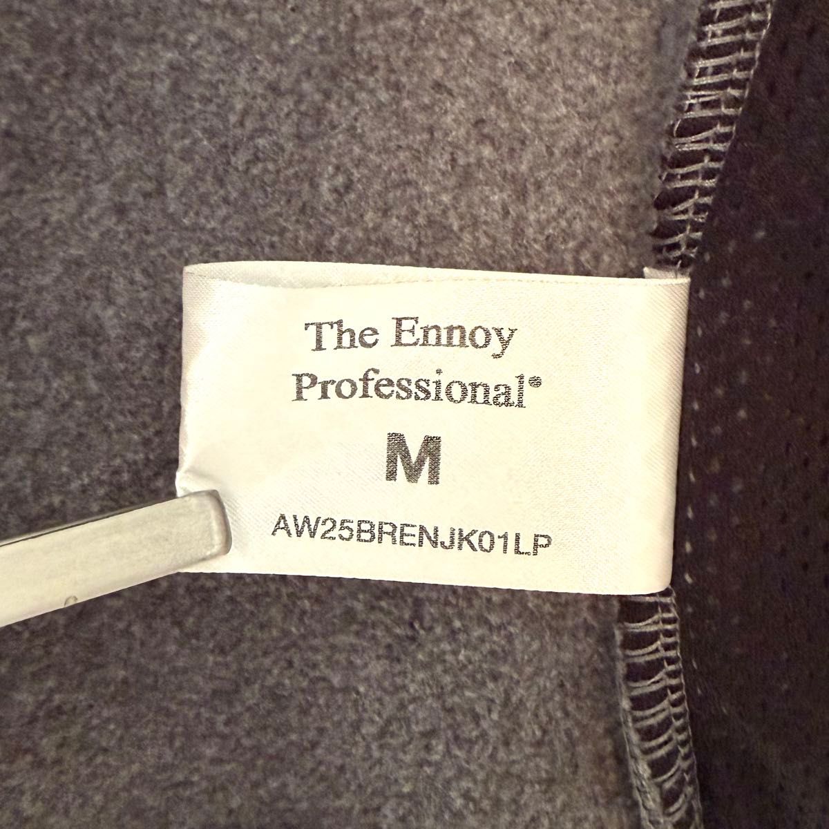 ENNOY PROFESSIONAL FLEECE VEST グレー フリースベスト Mサイズ