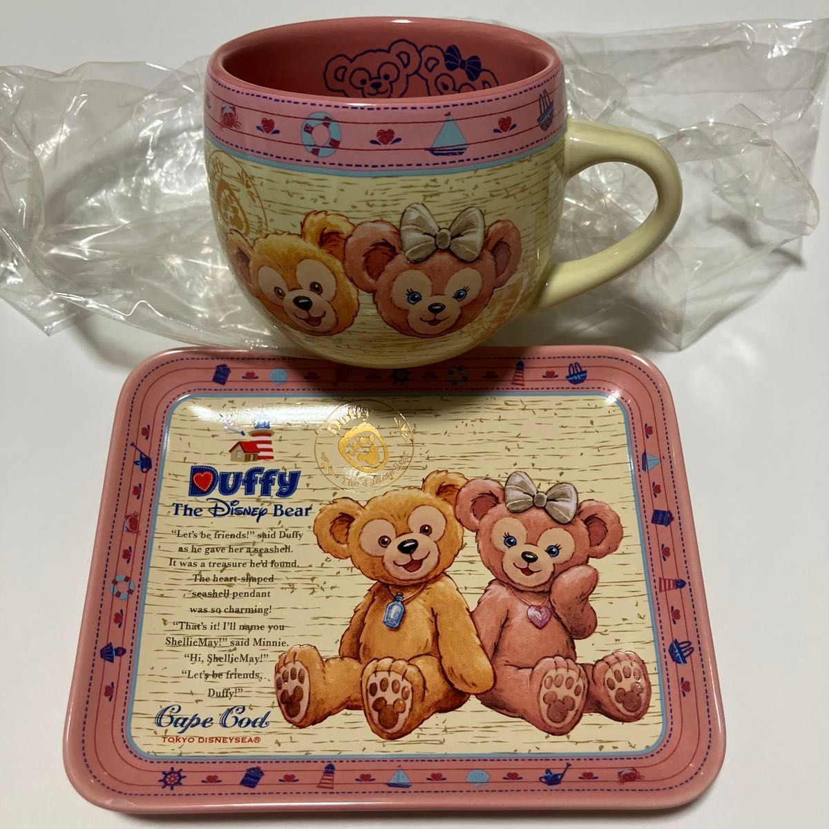 ディズニー ダッフィー シェリーメイ スーベニアマグカップ プレート