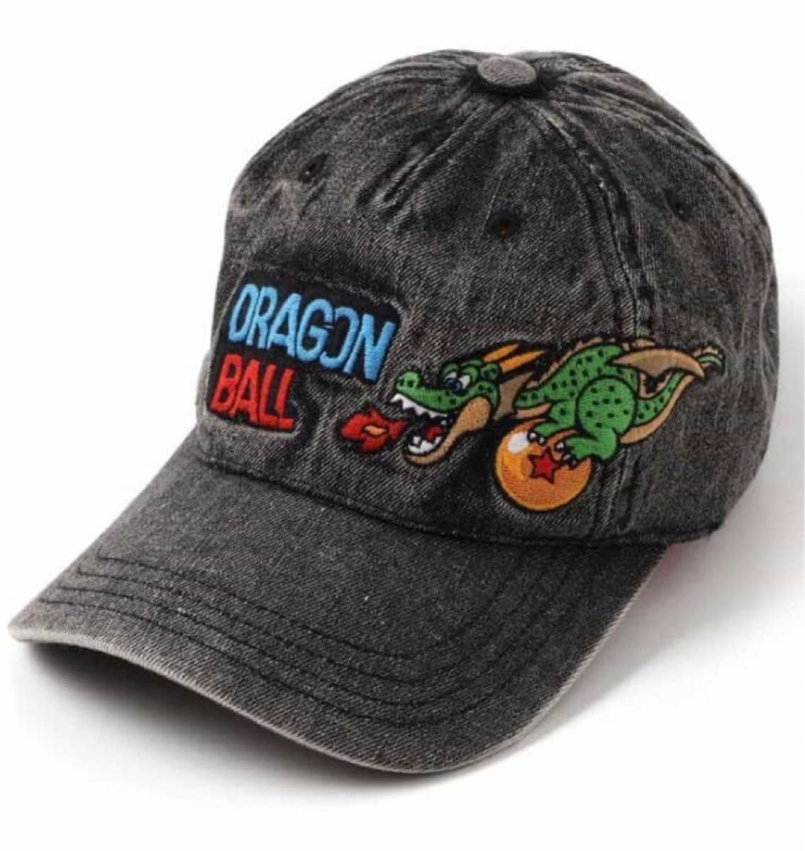 新品】ブリーズ ドラゴンボールコラボ 刺繍デニムキャップ ブラック