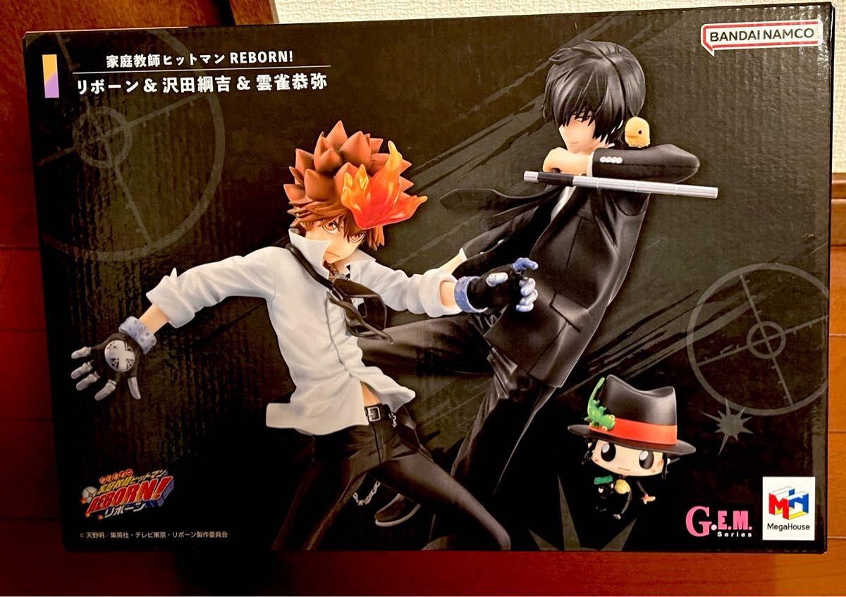 G E M 家庭教師ヒットマンREBORN 沢田綱吉＆雲雀恭弥＆リボーン 完成品