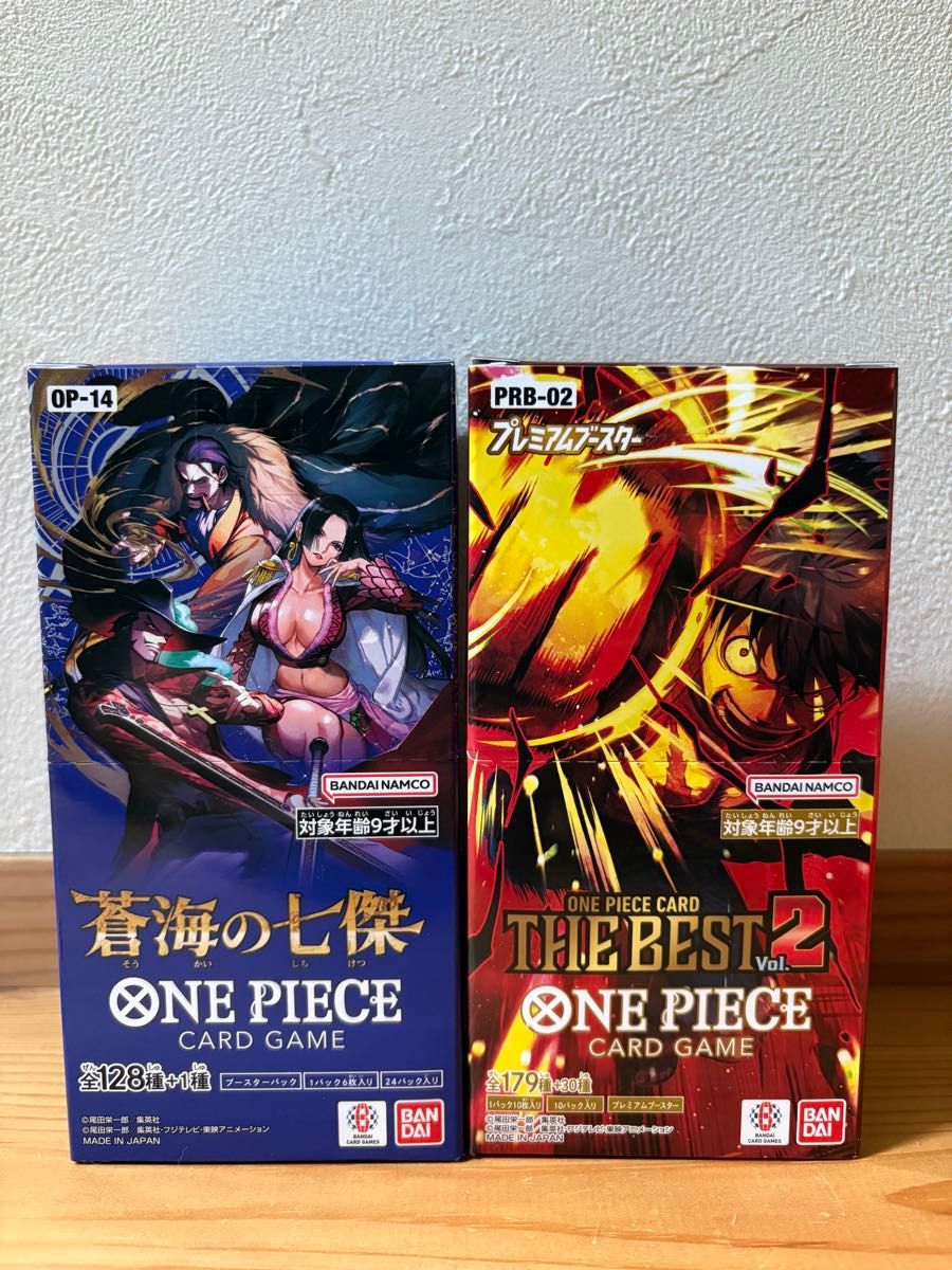 ワンピースカード 蒼海の七傑 THE BEST vol 2 2BOXセット テープカット