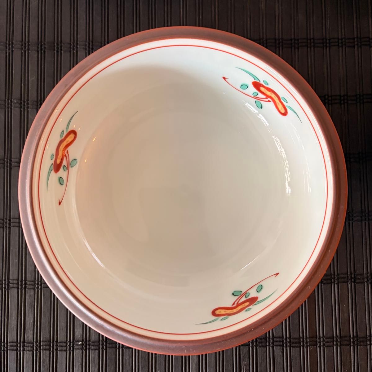 未使用品】たち吉 赤絵 花鳥 親子揃 中鉢 小鉢 10点5客セット 取り鉢