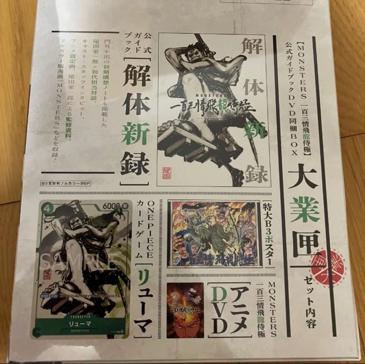 MONSTERS 一百三情飛龍侍極』 公式ガイドブックDVD同梱BOX 大業匣