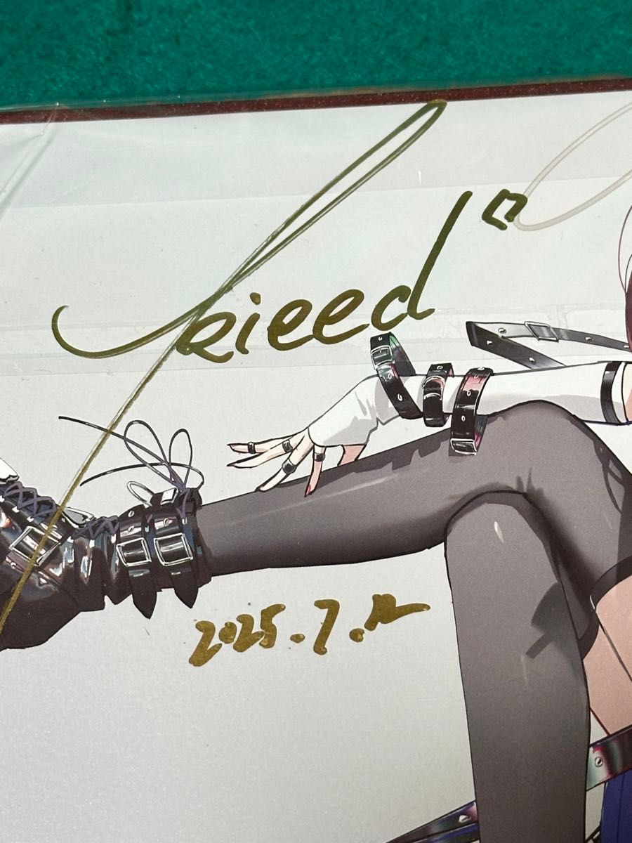 アークナイツ エクシア 描き下ろしイラスト 色紙 サイン入り 特典の