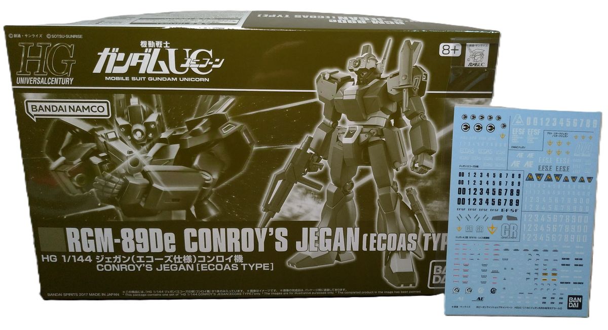 HG ジェガン エコーズ仕様 コンロイ機 + 限定水転写式デカール セット