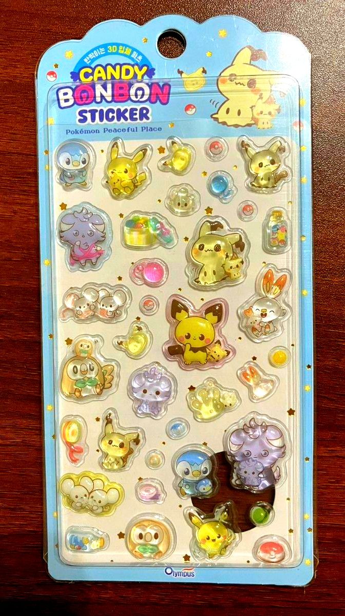 ポケモン キャンディボンボンドロップシール 韓国 限定 CANDY BONBON